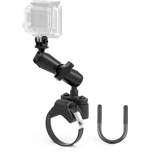 RAM MOUNTS Strap Clamp Roll Bar Mount with 1" Ball & GoPro Hero Adapter