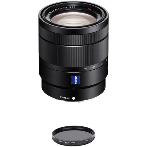 Sony Vario-Tessar T* E 16-70mm f 4 Lens with Circular Polarizer Filter Kit