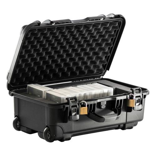 Turtle Heavy-Duty Waterproof Wheeled Case with Foam Insert for 28 LTO DLT Tape Cartridges