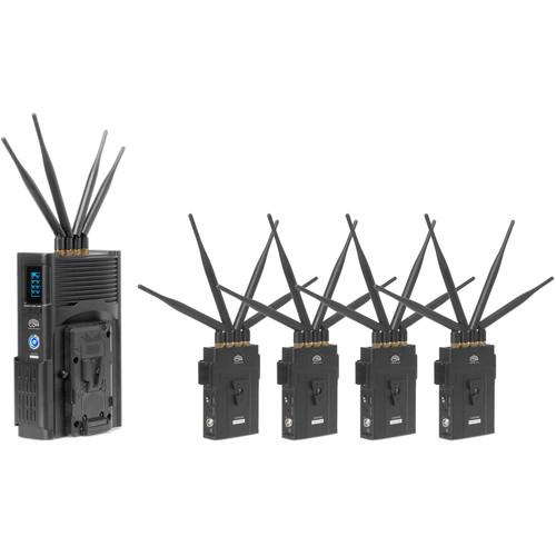 CINEGEARS Four In One 2000M-H Full-Hd Wireless Video Transmission Kit With Hand Held Receiver And 4 Transmitt