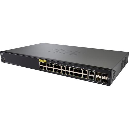 Cisco SG350-28MP 350 Series 28-Port PoE Managed Gigabit Ethernet Switch