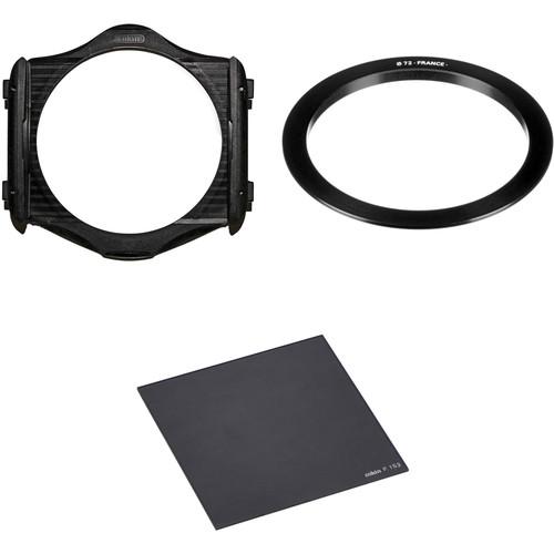 Cokin P Series Filter Holder, 72mm P Series Filter Holder Adapter Ring, and P Series Solid Neutral Density 0.6 Filter Kit