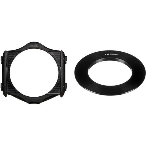 Cokin P Series Filter Holder and 55mm P Series Filter Holder Adapter Ring Kit