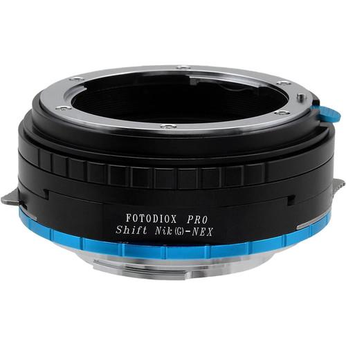FotodioX Pro Shift Lens Mount Adapter for Nikon G-Type F-Mount Lens to Sony E-Mount Camera
