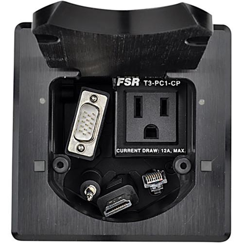 FSR 3.5" HDMI Square Table Box with Two Buttons and LEDs