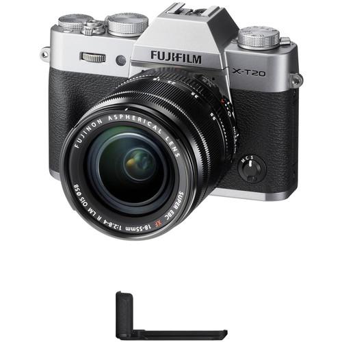 FUJIFILM X-T20 Mirrorless Camera with XF 18-55mm f 2.8-4 R LM OIS Lens and Grip Kit