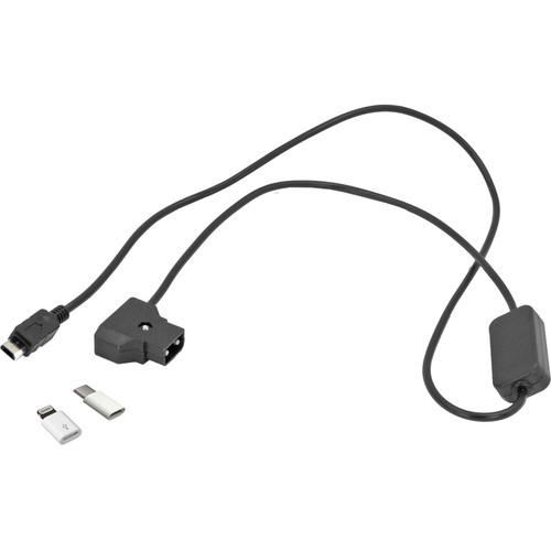 GyroVu D-Tap to Micro-USB Dummy Battery with USB-C & Lightning Adapters