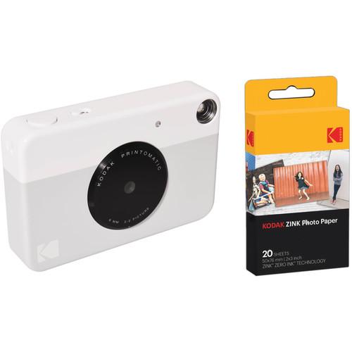 Kodak PRINTOMATIC Instant Digital Camera with 20 Sheets of ZINK Paper Kit