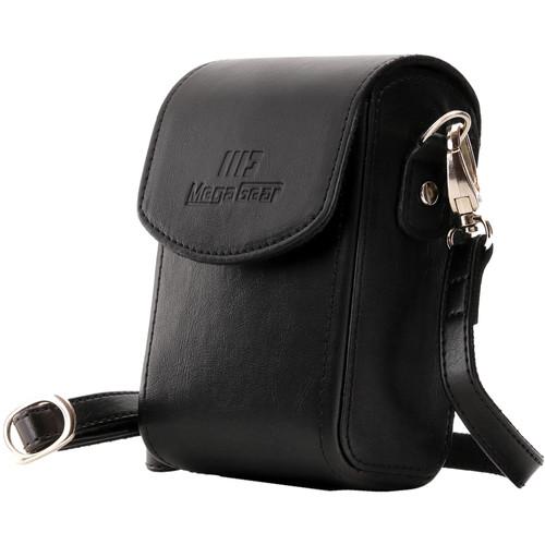 MegaGear Leather Camera Case with Strap for Panasonic Lumix ZS200, TZ200, Leica C-Lux