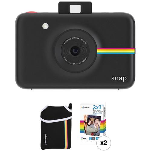 Polaroid Snap Instant Digital Camera with ZINK Photo Paper and Pouch Kit
