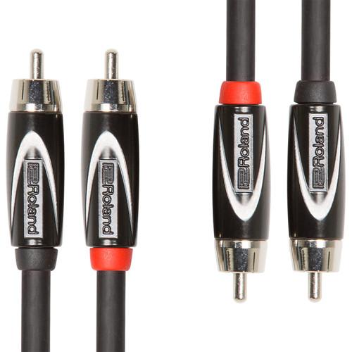 Roland Black Series RCA to RCA Dual Interconnect Cable