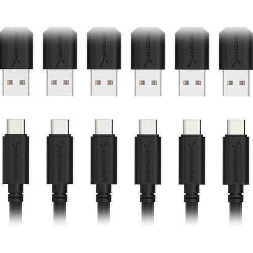 Sabrent USB 2.0 Type-A Male to Type-C Male Sync and Charge Cable