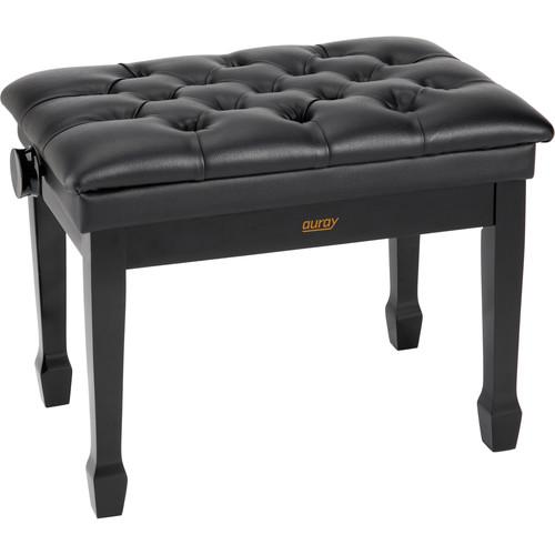 Auray PBS-DLX Deluxe Wooden Piano Bench with Adjustable Height
