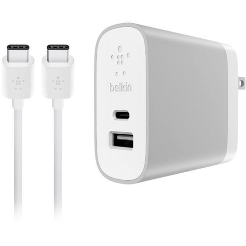 Belkin USB Type-C & Type-A Home Wall Charger with USB Type-C Cable