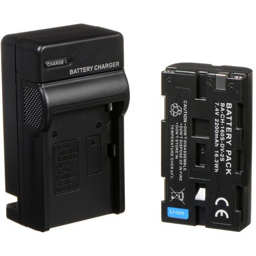 Dracast 2x NP-F 2200mAh Batteries and 2 Charger Kit