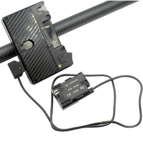 GyroVu Gold Mount Battery CF Plate & D-Tap LP-E6 Adapter Cable for Ronin M MX & MoVI Gimbals