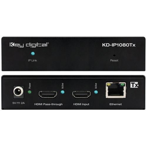 Key-Digital HDMI over IP Full HD Transmitter with PoE & Redundant Power
