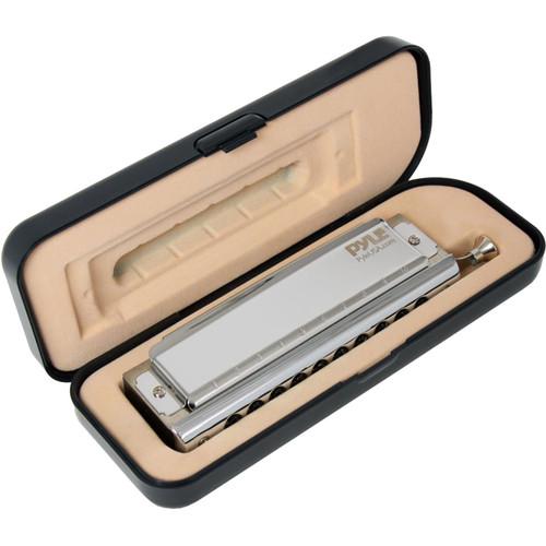 Pyle Pro Classic-Style Chromatic Harmonica with