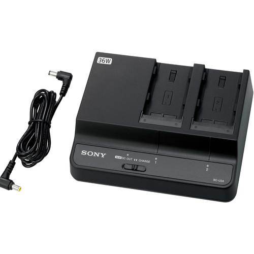 Sony BC-U2A Dual-Bay Battery Charger AC Adapter for BP-U90, U60, U60T, U30