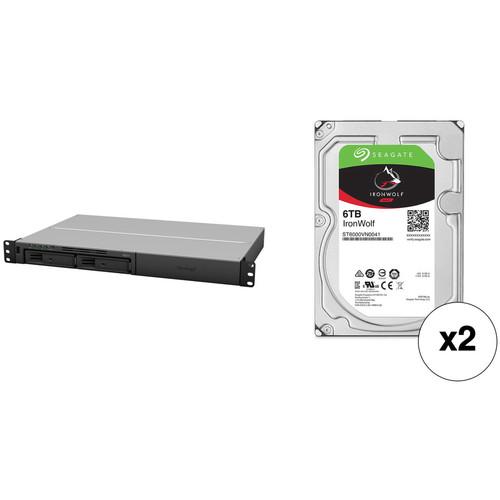 Synology RackStation 12TB RS217 2-Bay NAS Enclosure Kit with Seagate NAS Drives