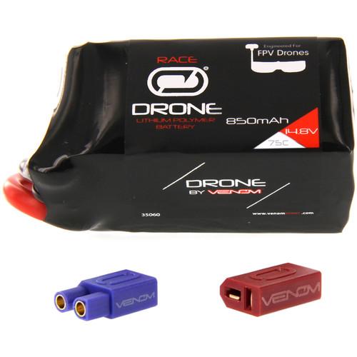 Venom Group 75C 850mAh 4S 14.8V FPV Drone Racing LiPo Battery