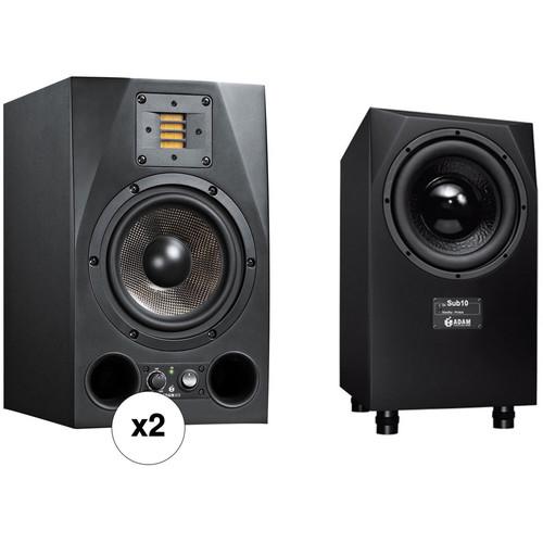 Adam Professional Audio A7X-SUB10 MK2 Bundle with Nearfield Monitoring & Subwoofer