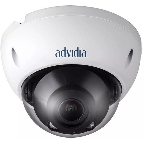 Advidia 3MP Vandal-Resistant Outdoor Network Dome Camera with 2.7 to 12mm Lens & Night Vision