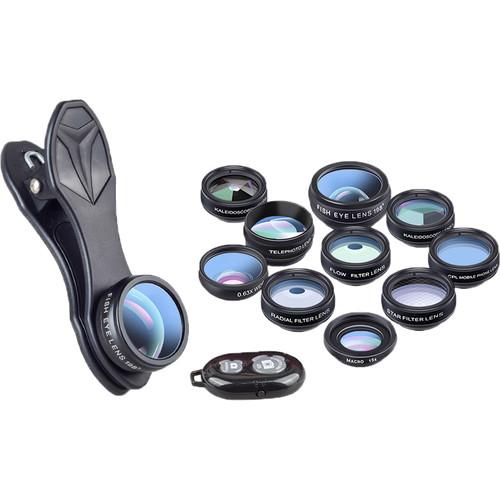 AVODA 10-in-1 Smartphone Lens Kit with Remote Shutter