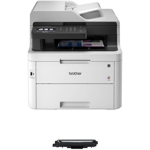 Brother MFC-L3750CDW Color LED All-in-One Printer & TN227BK High-Yield Black Toner Cartridge Kit