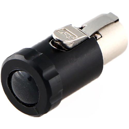 Cable Techniques Low-Profile Female TA5F Connector with 90-Degree Left Side-Exit