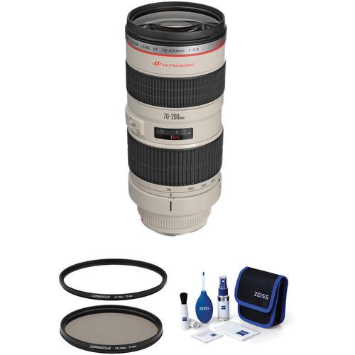 Canon EF 70-200mm f 2.8L USM Lens with Accessories Kit