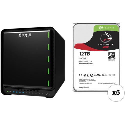 Drobo 5N2 5-Bay NAS Enclosure & 12TB IronWolf 3.5" HDD Kit