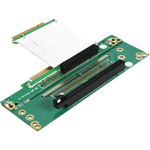 iStarUSA One PCIe x16 and One PCIe x8 Riser Card