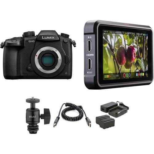 Panasonic Lumix DC-GH5 Mirrorless Micro Four Thirds Digital Camera with Ninja V Kit