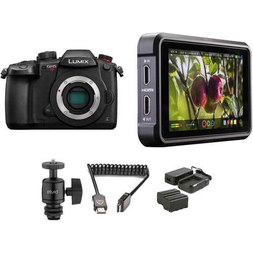 Panasonic Lumix DC-GH5S Mirrorless Micro Four Thirds Digital Camera with Ninja V Kit