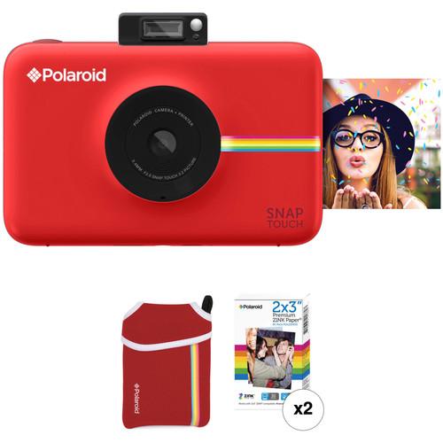 Polaroid Snap Touch Instant Digital Camera with ZINK Photo Paper and Pouch Kit