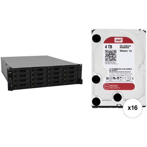 Synology RackStation RS2818RP 64TB 16-Bay NAS Enclosure Kit with WD NAS Drives