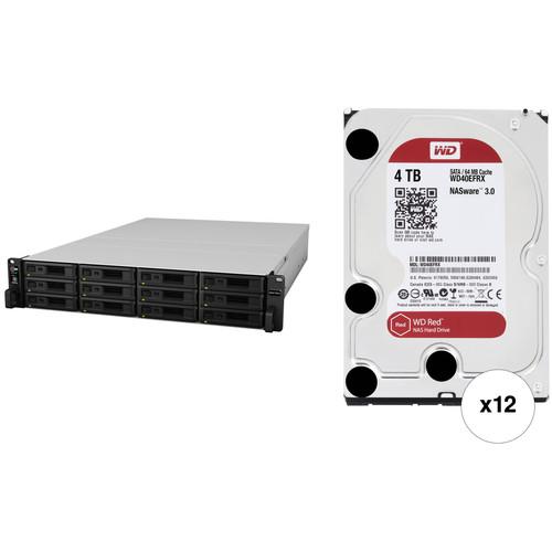 Synology RackStation RS3617RPxs 48TB 12-Bay NAS Enclosure Kit with WD NAS Drives