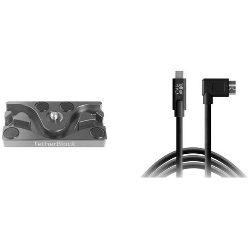 Tether Tools TetherPro USB Cable with TetherBLOCK Mounting Plate Kit