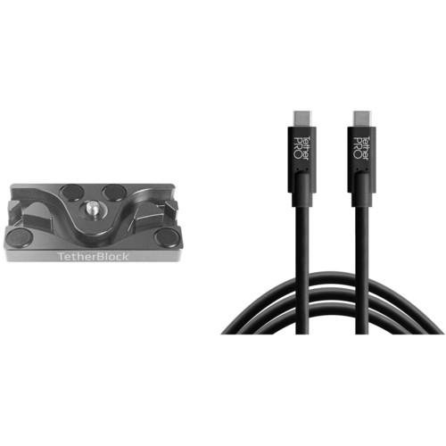 Tether Tools TetherPro USB Cable with TetherBLOCK Mounting Plate Kit