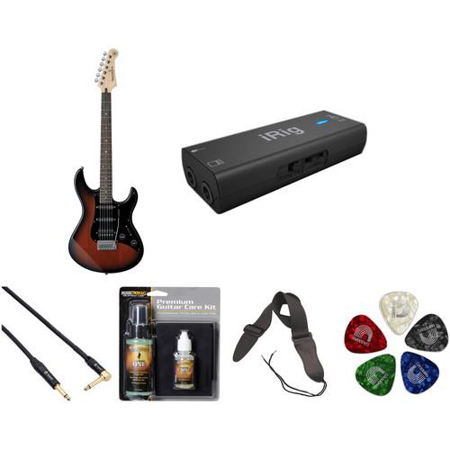 Yamaha Pacifica PAC012DLX Electric Guitar Home Recording Starter Kit
