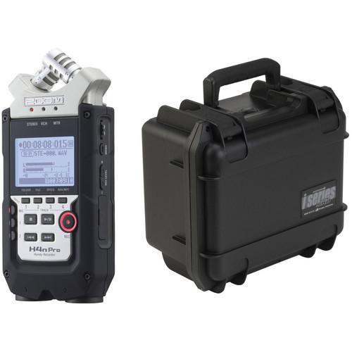Zoom H4n Pro Handy Recorder and Custom-Fit Waterproof Case Kit