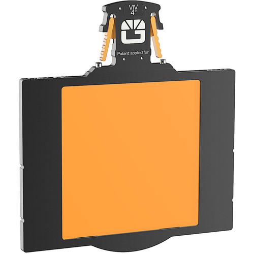 Bright Tangerine 4 x 4" Gripper Filter Tray for Misfit Matte Box