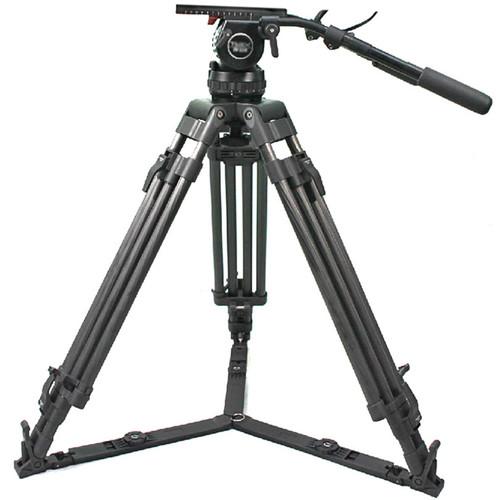 CAME-TV Professional Carbon Fiber Tripod with Video Fluid Head