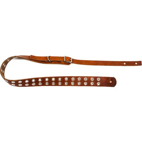 Funk Plus Double Grommet Genuine Premium Leather Guitar Strap with Buckle