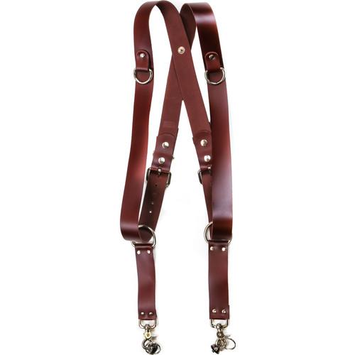 Funk Plus Latigo Leather Snap Back Harness with 1.5" Wide Straps and D-Rings