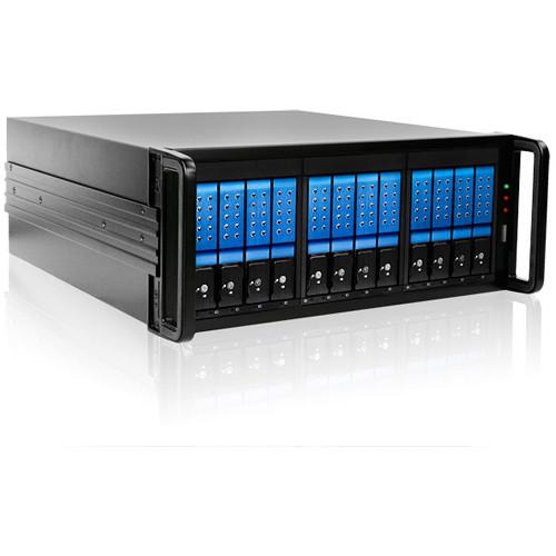 iStarUSA 4 RU 12-Bay 3.5" SATA 6.0 Gb s eSATA JBOD Trayless Chassis with 500W Power Supply