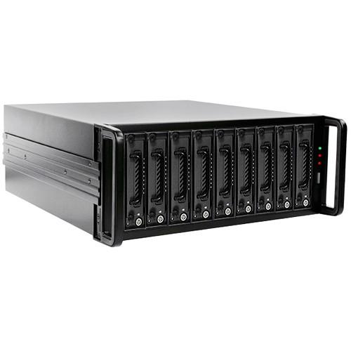 iStarUSA 4 RU 9-Bay SATA 6.0 Gb s eSATA Port Multiplier Hotswap JBOD Chassis with 500W Power Supply