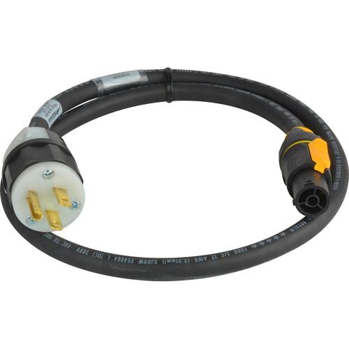 Laird Digital Cinema Neutrik TRUE1 powerCon to NEMA5-15P 20A Power Input AC Cable