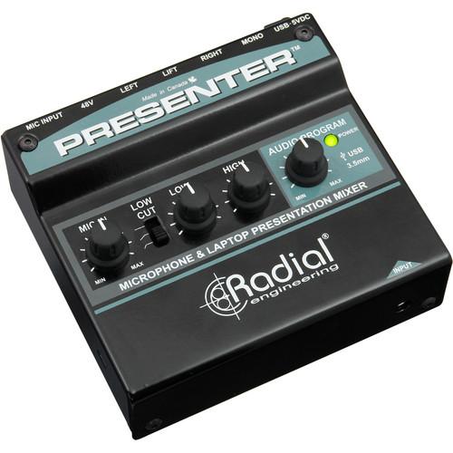 Radial Engineering Presenter Mixer with XLR,